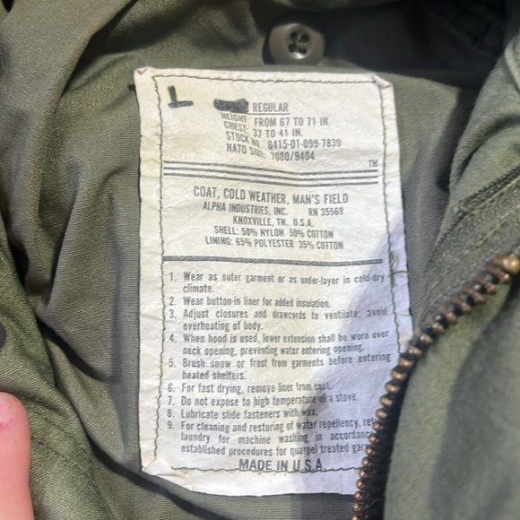 Alpha Industries M-65 Field jacket - Picture 2 of 4